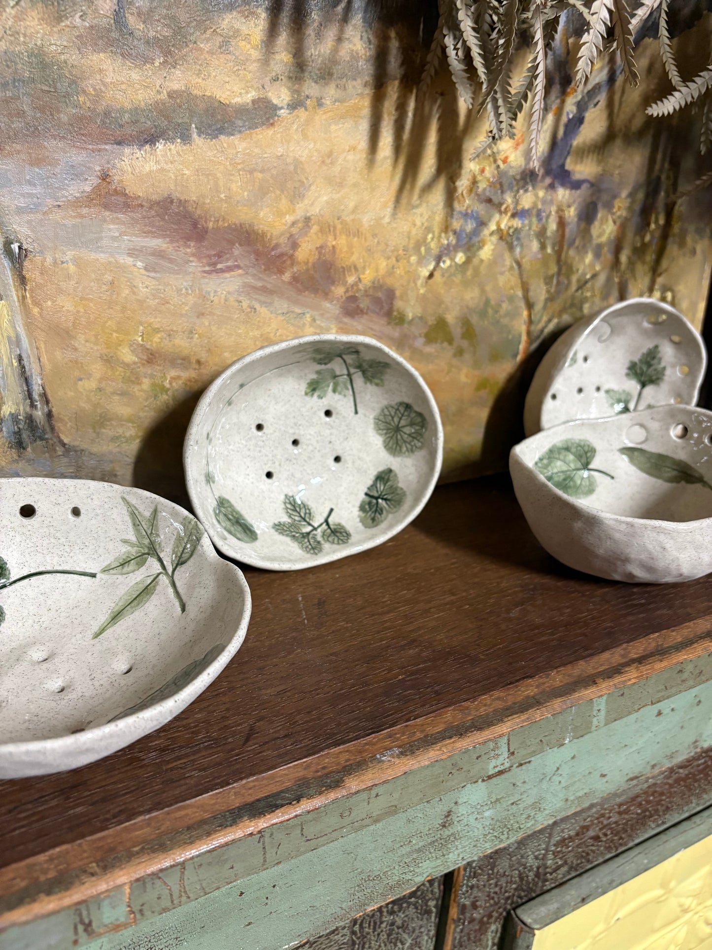 Handmade Ceramic Herb Bowls