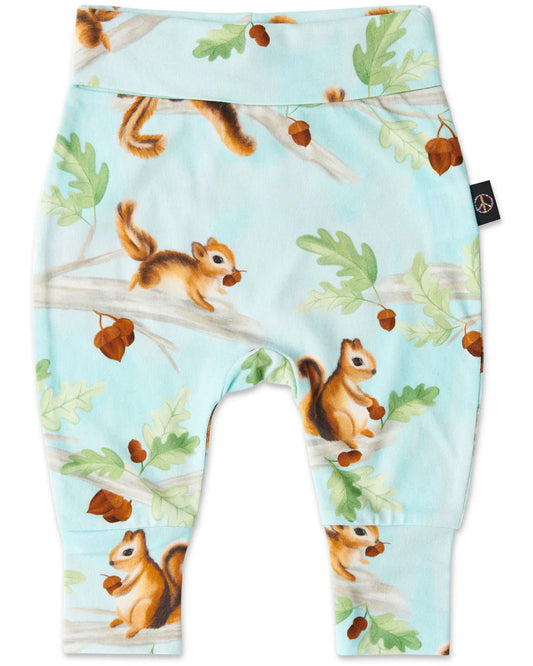 Kip and Co Drop Baby Crotch Pants - Squirrel Scurry