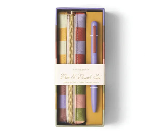 Pen and Pouch Set - Bold Stripe