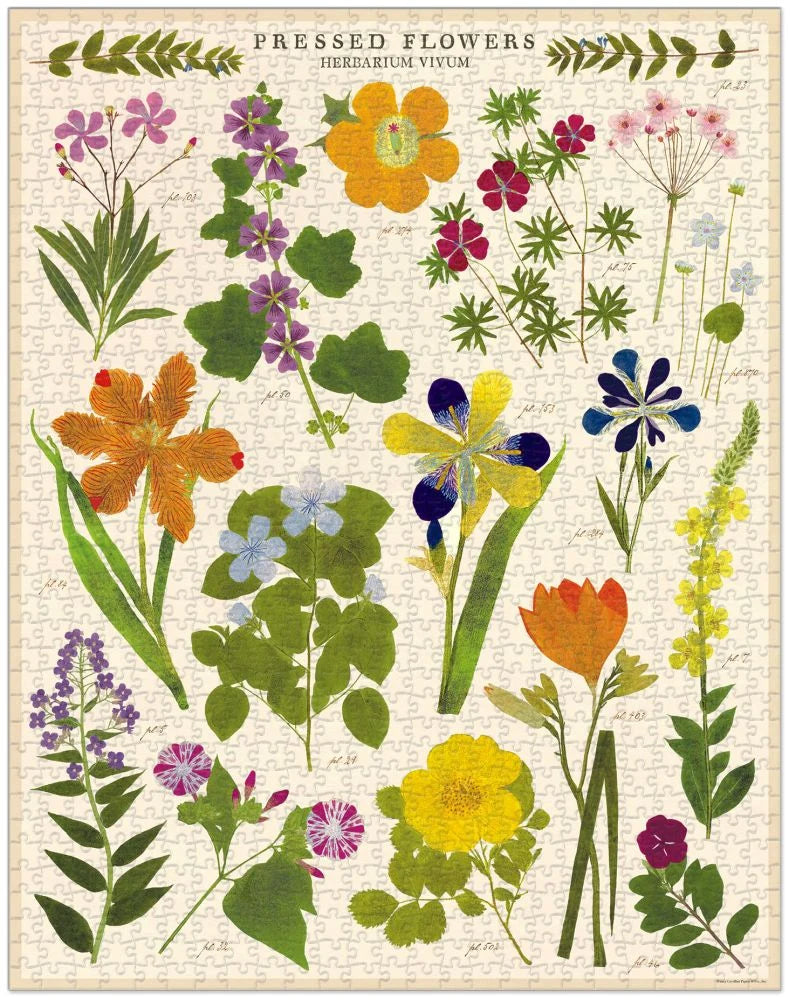Cavallini Vintage Puzzle 1000 pieces - Pressed Flowers