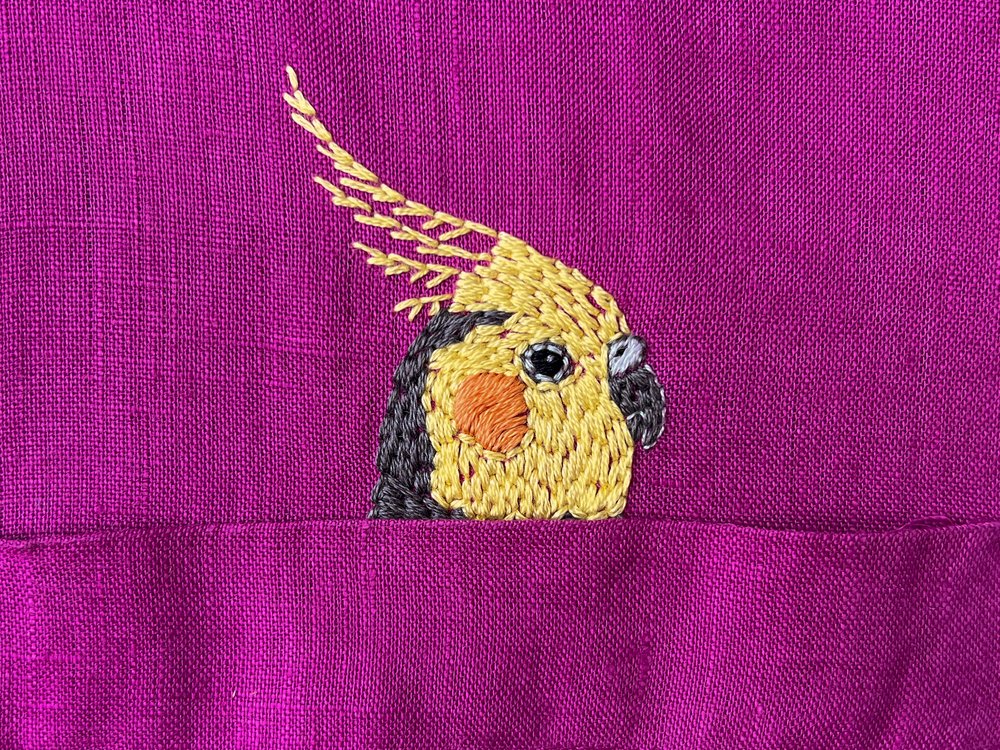 Lily Upton Cockatiel Stick and Stitch Kit