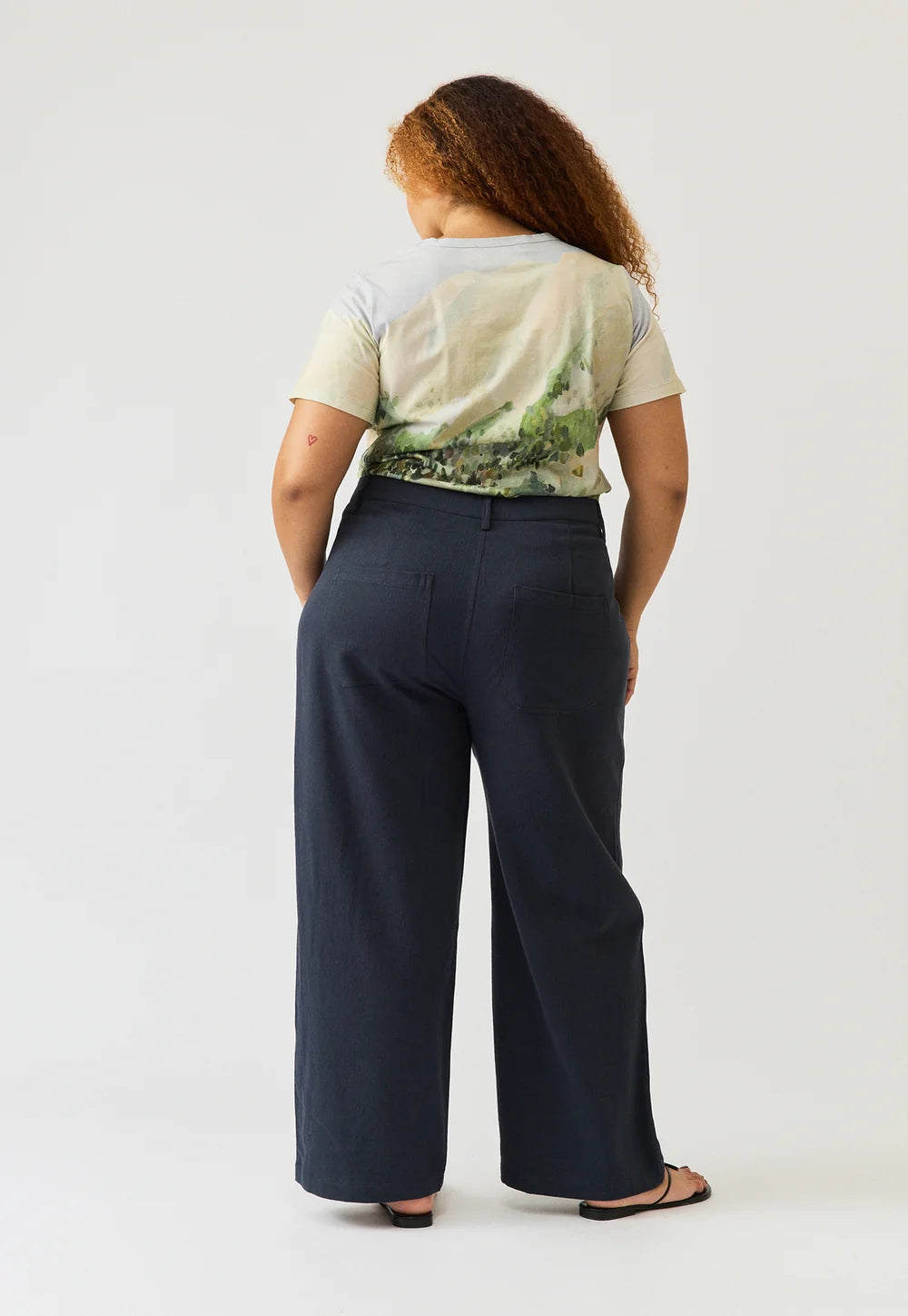 Nancybird Charlotte Pant - Steel Blue