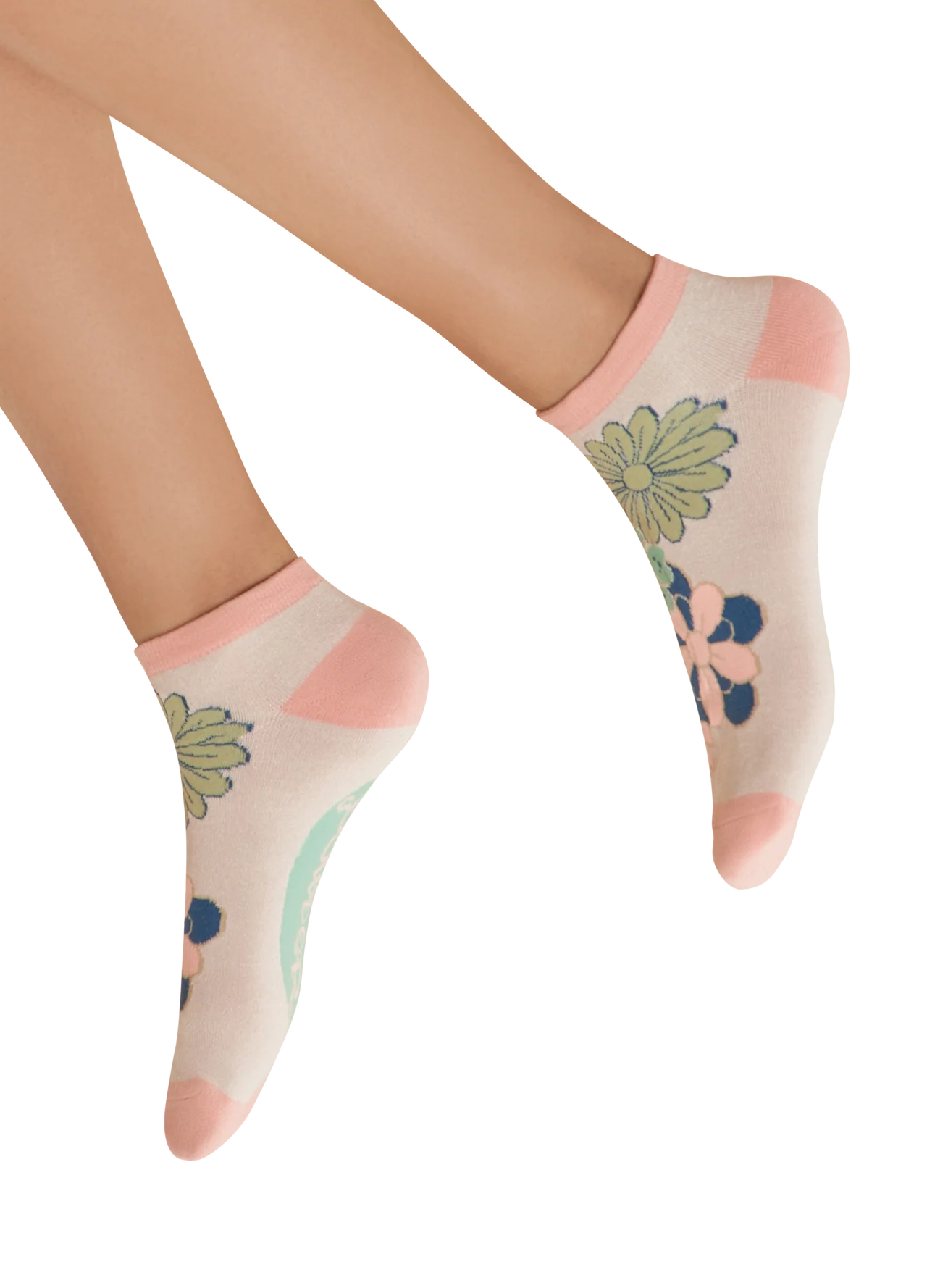 Powder Trainer Socks - Kaleidoscope 70s Floral