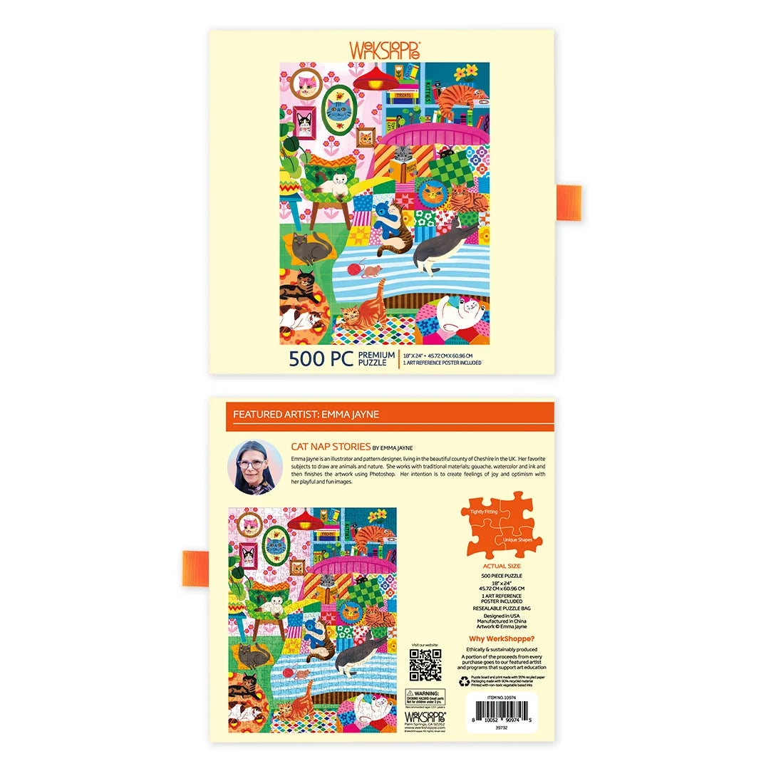 WerkShoppe 500pc Puzzle - Cat Nap