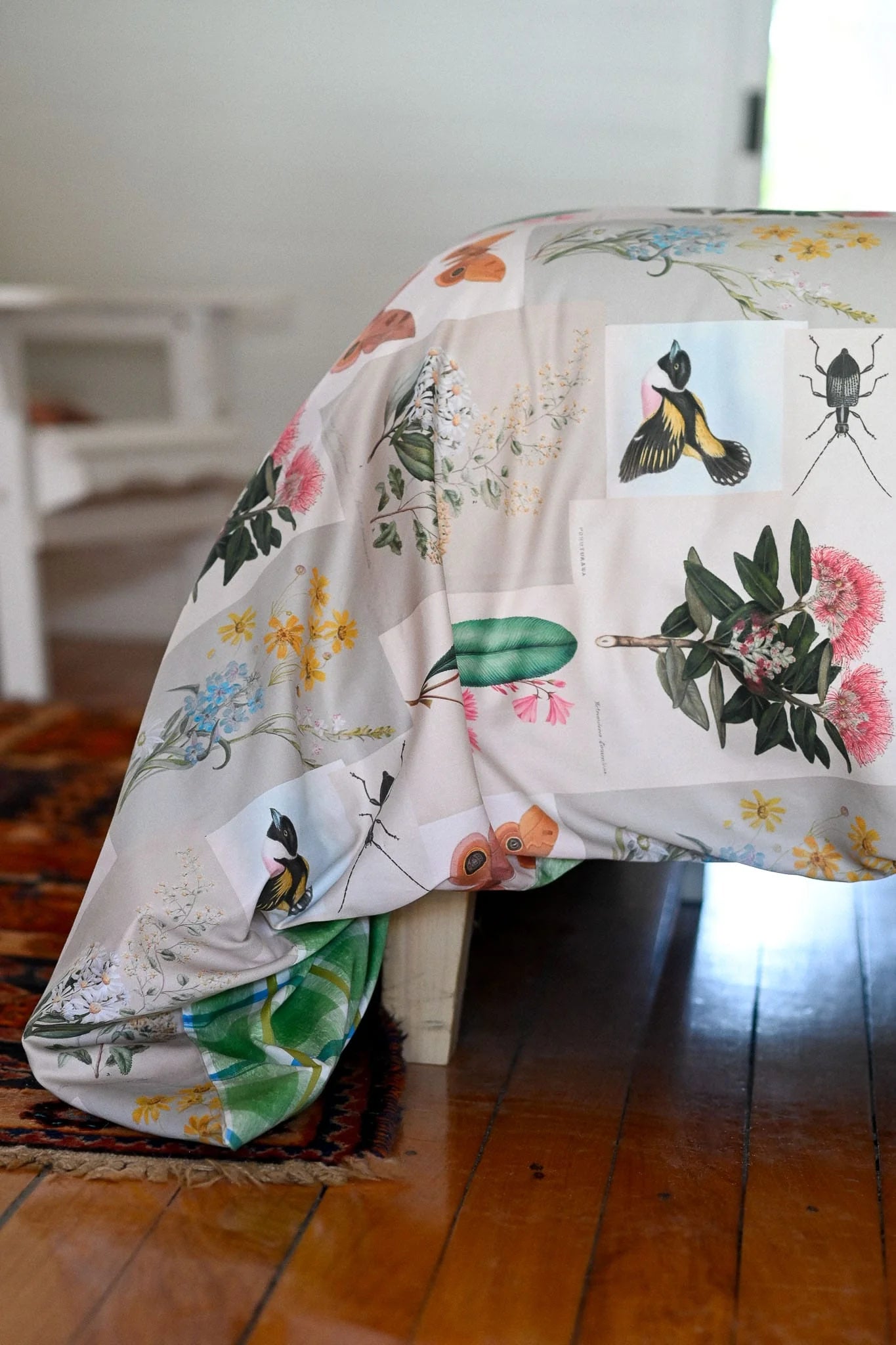 Lazybones Organic Cotton Duvet Cover - Natural World