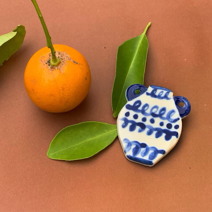 Togetherness Ceramic Brooch - Urn
