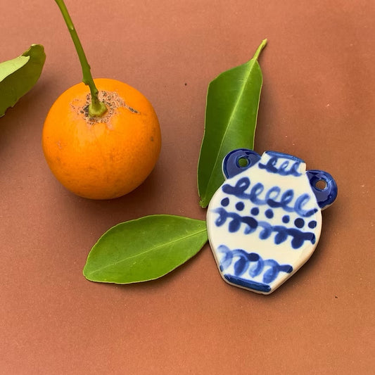 Togetherness Ceramic Brooch - Urn