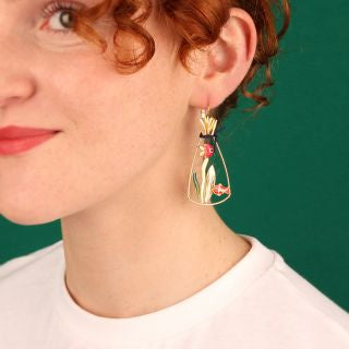 Taratata Jewellery - Bocal Goldfish Lever Back Earrings
