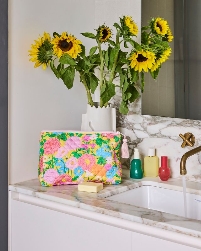 Kip and Co Quilted Toiletry Purse - Follow the Sun