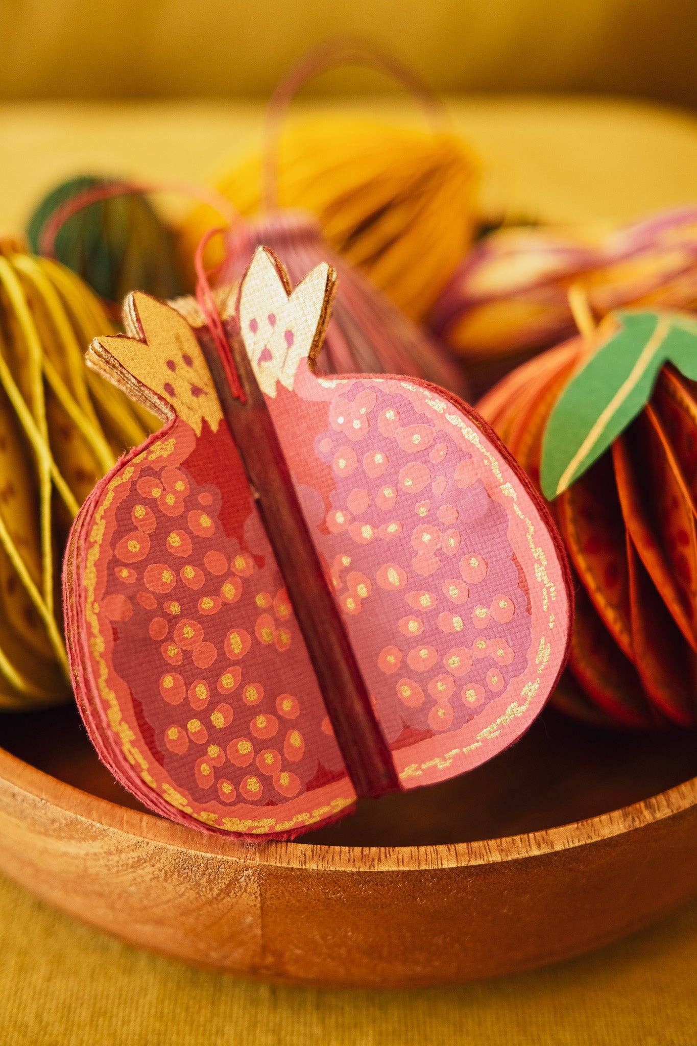 Pomegranate Honeycomb Decoration