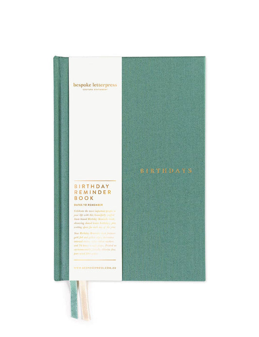 Bespoke Press Birthday Reminder Book