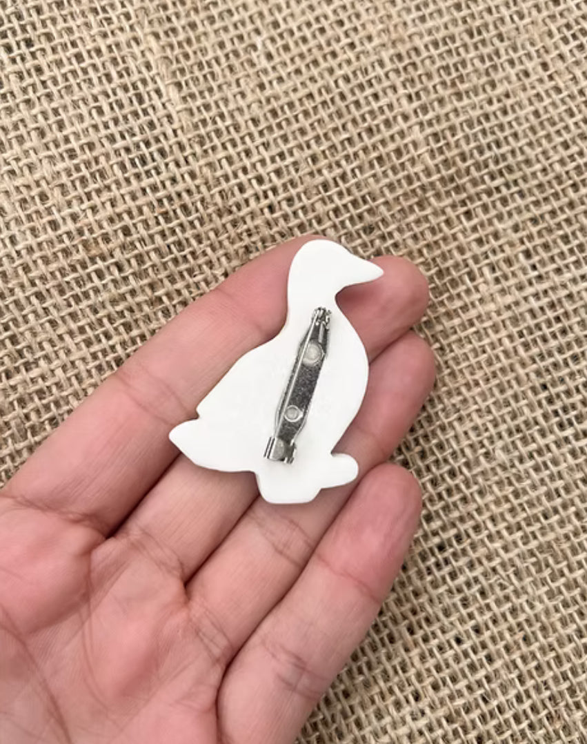 Togetherness Ceramic Brooch - duckling
