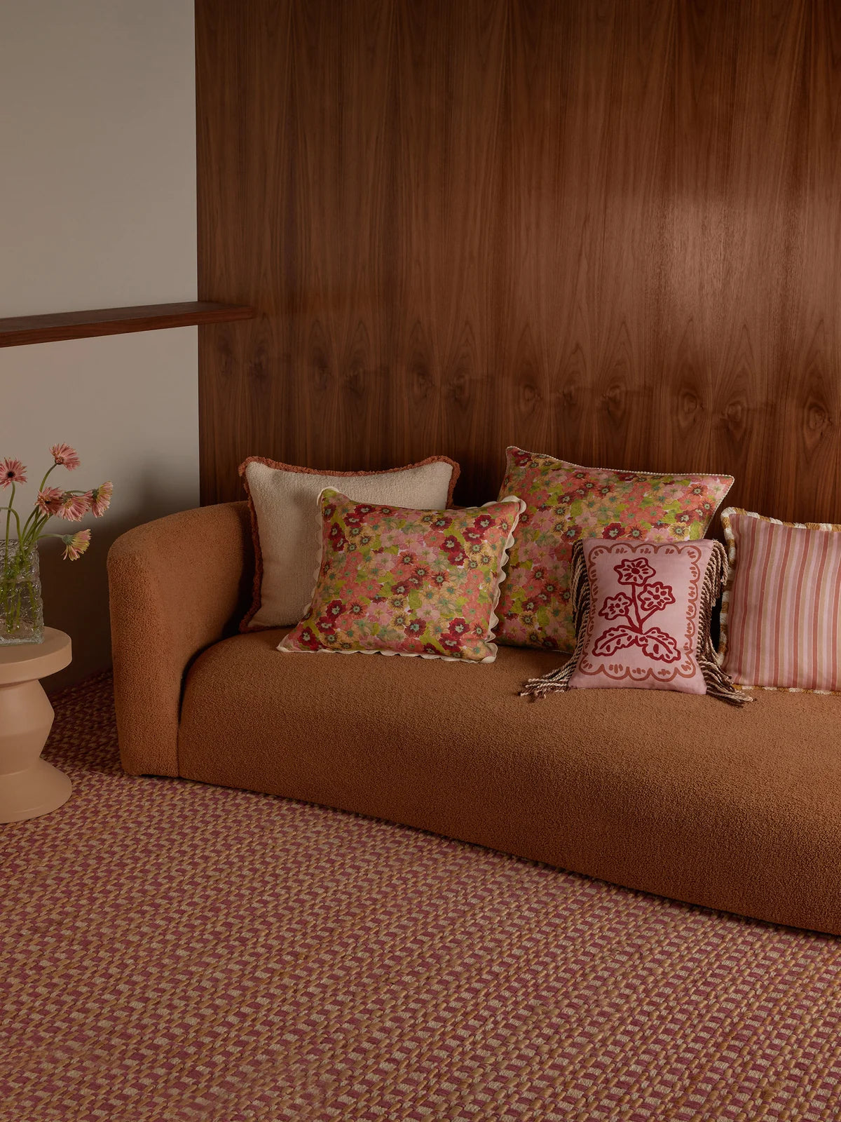 Bonnie and Neil Cushion - Primrose Sunset 60cm