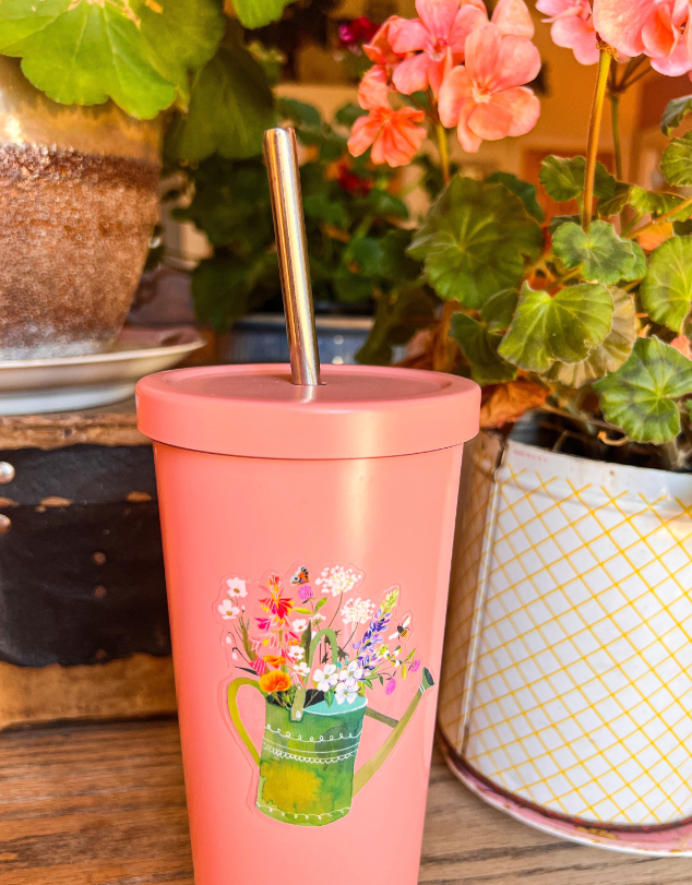 Katie Daisy ‘Watering Can’ Clear Sticker