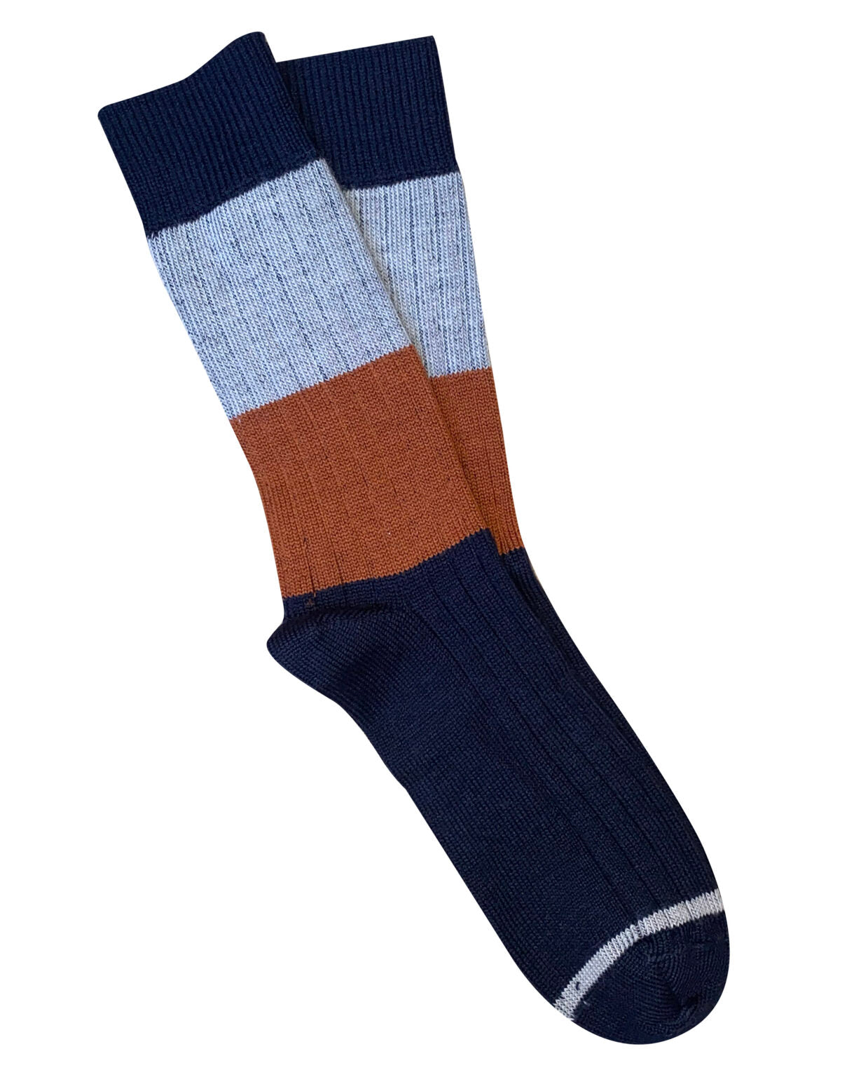 Tightology Chunky Rib Stripe Merino Wool Socks