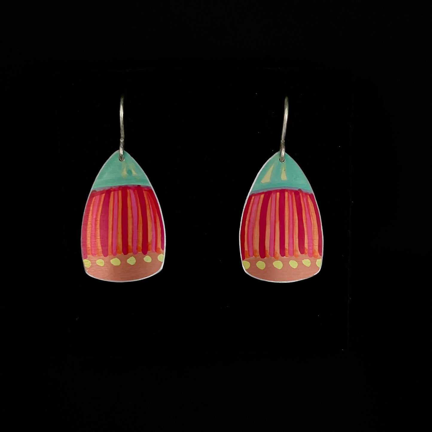 Dilkes-Hoffman Anodised Aluminium Earrings - Gum Blossom Medium