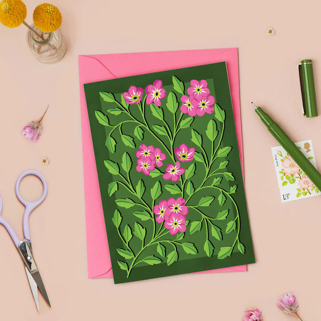 Botanical Patterned Card