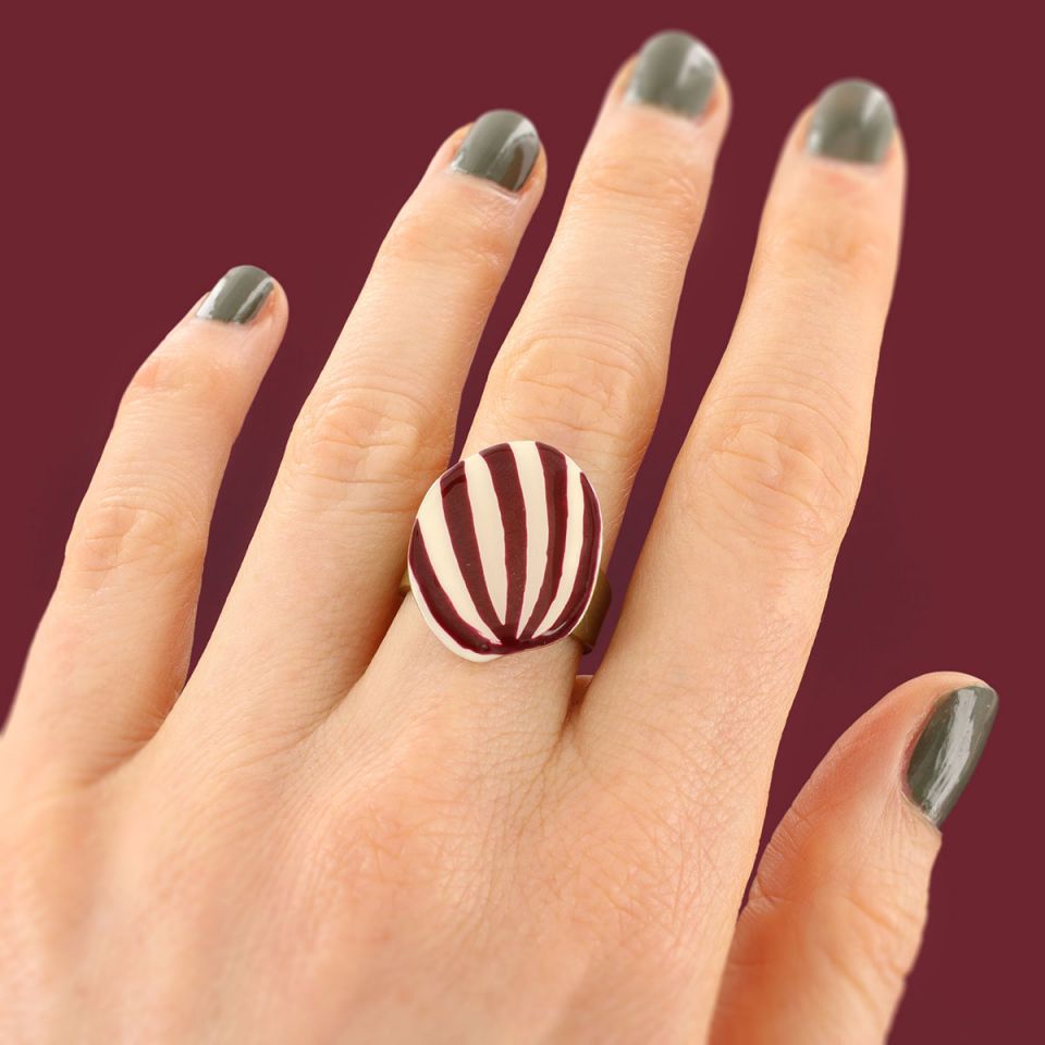 Taratata Jewellery - Kaly Ring - Red