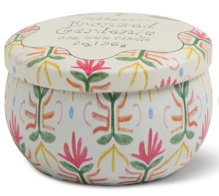 Tulip 2oz Tin Candle - Bronzed Gardenia