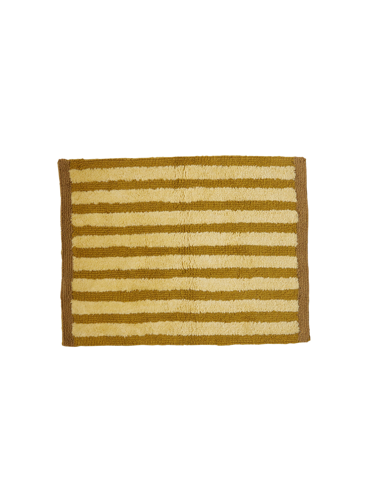 Stripe Mustard Bath Mat