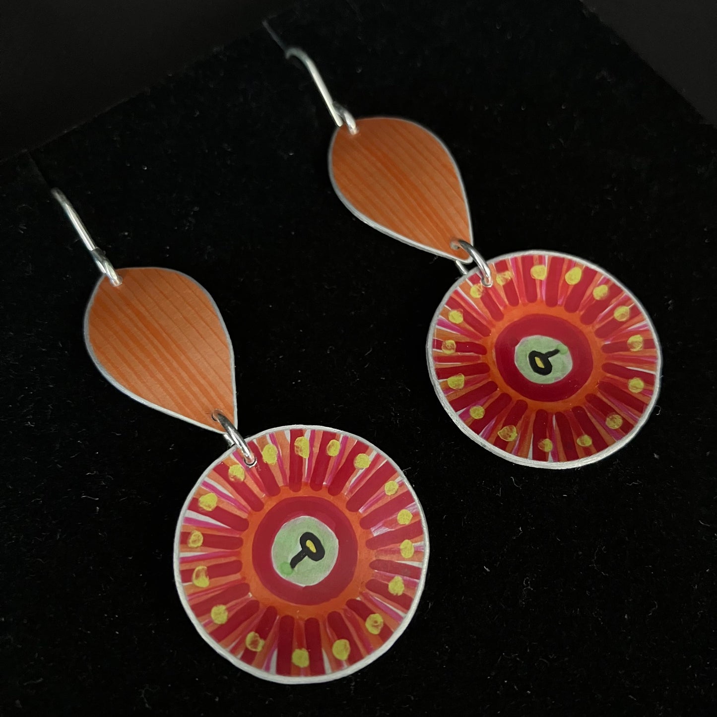 Gum Blossom Two Tier Earrings