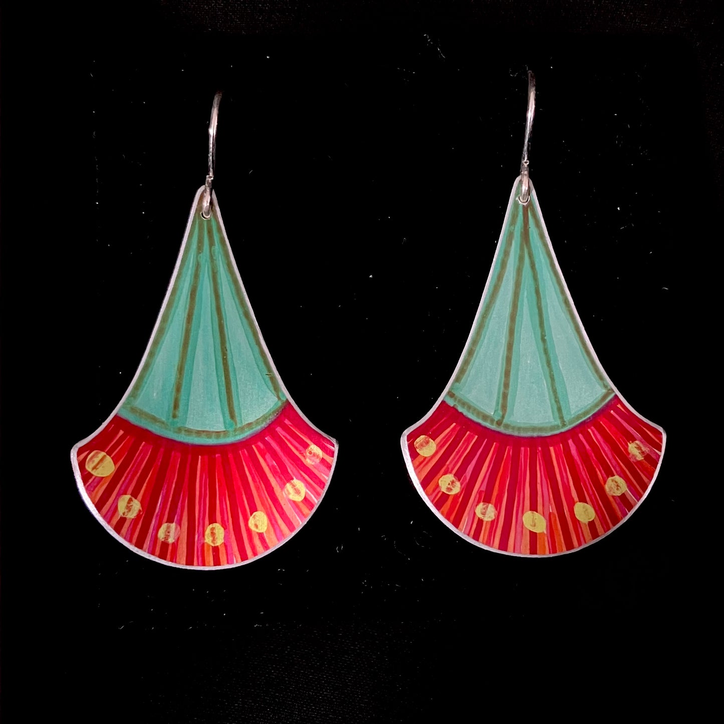 Dilkes-Hoffman Anodised Aluminium Earrings - Gum Blossom Large