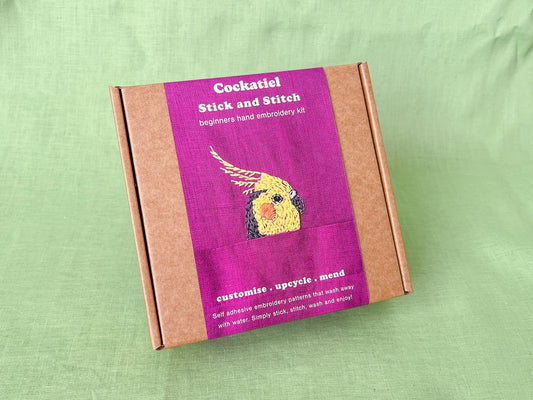 Lily Upton Cockatiel Stick and Stitch Kit