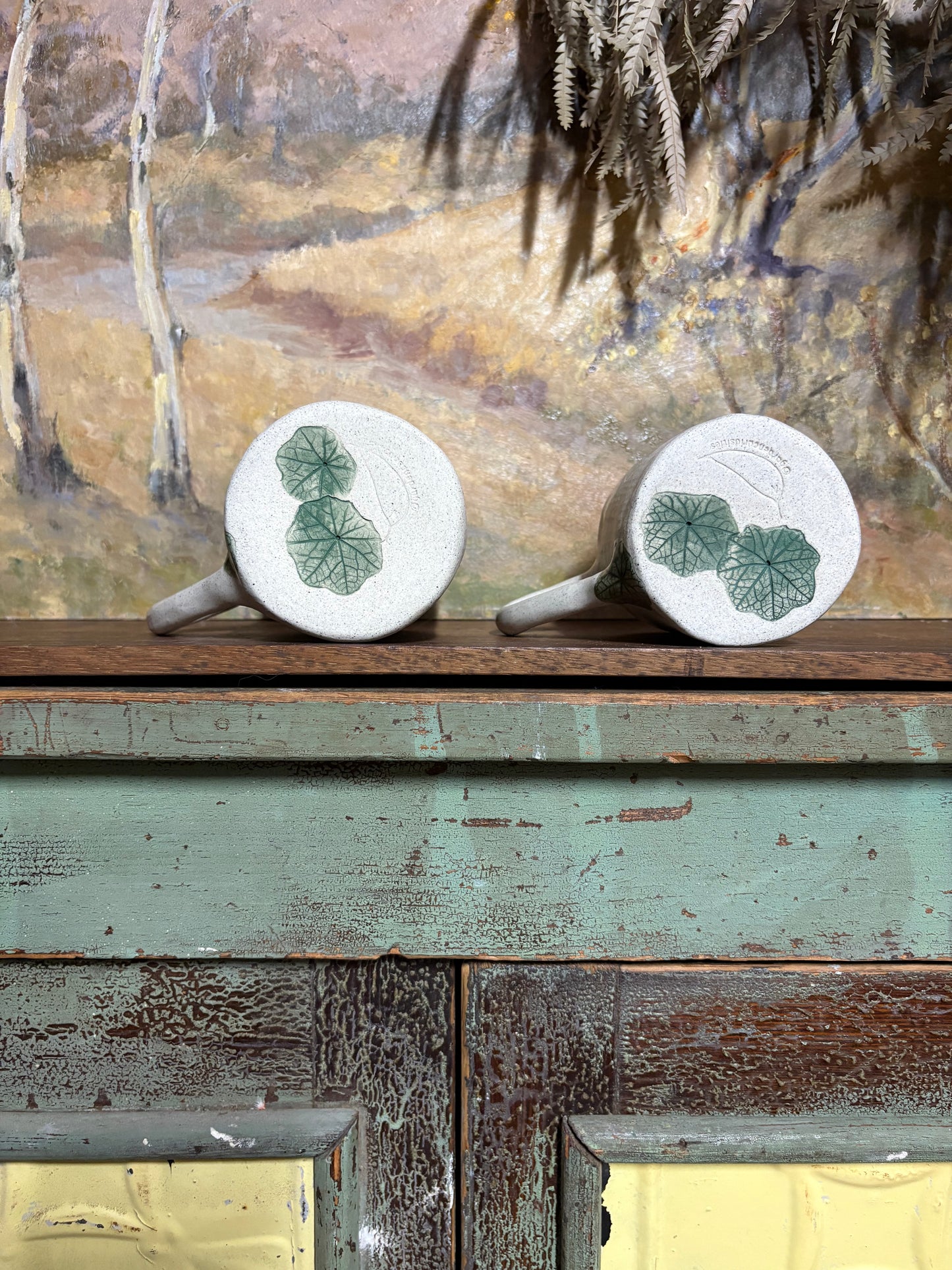 Handmade Ceramic Nasturtium Mug