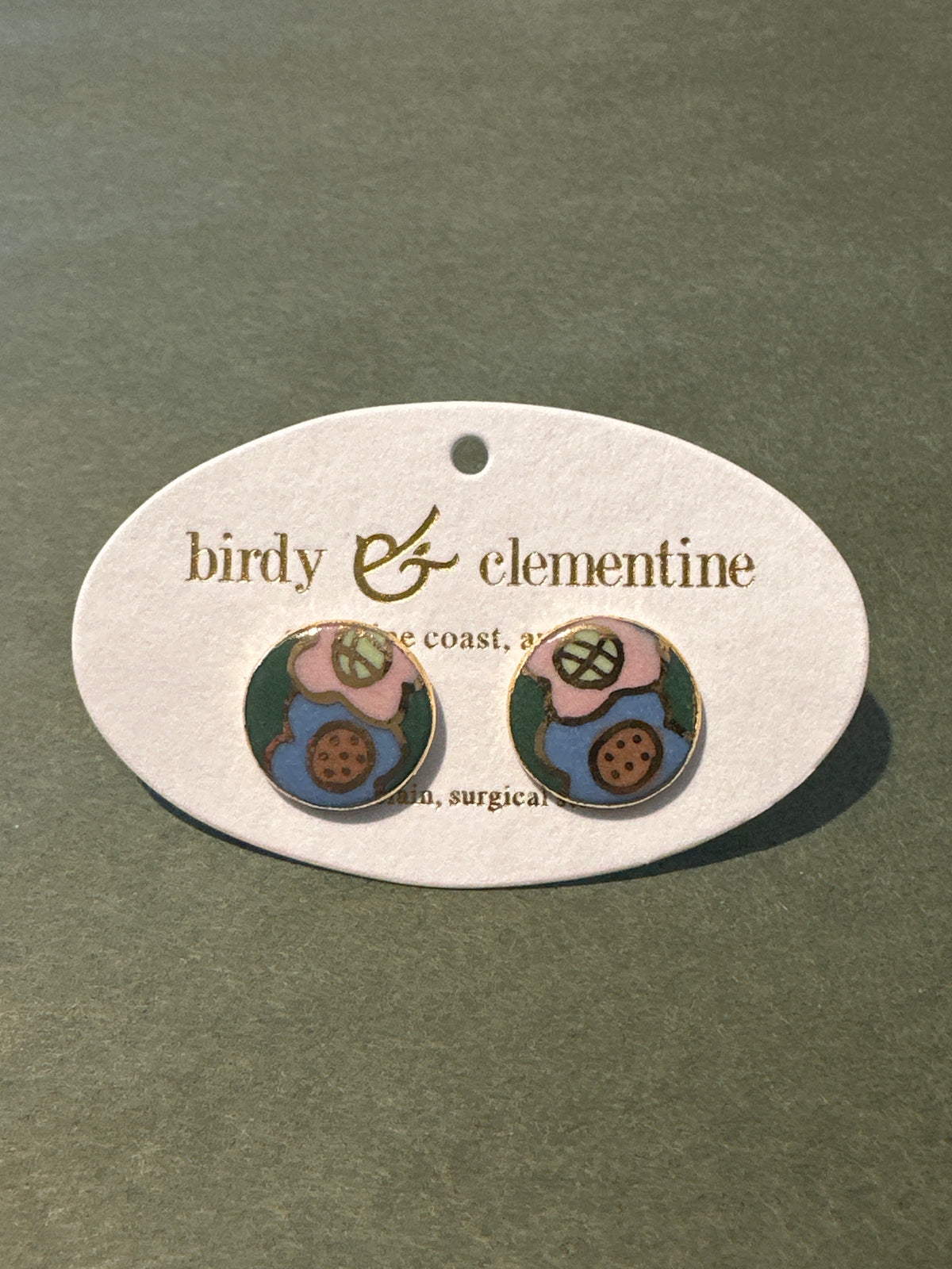 Birdy and Clementine Floral Studs