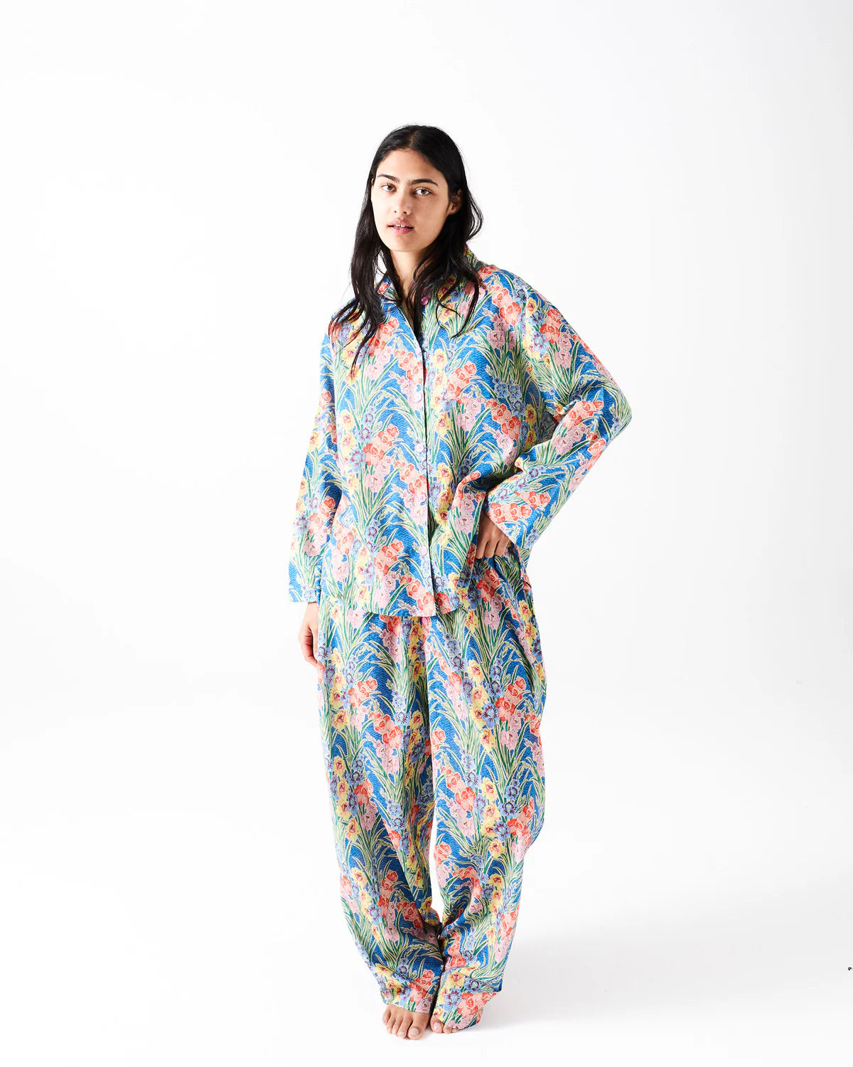 Kip and Co x Anna Spiro Gladiolus Organic Cotton Long Sleeve Pyjamas