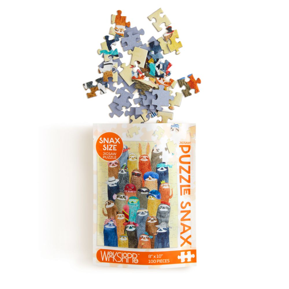 WerkShoppe Snax 100pc Puzzle - Sloth Party