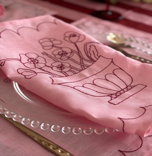 Poppies Urn Linen Placemat