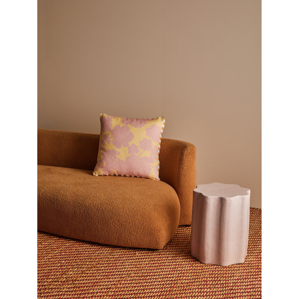 Bonnie and Neil Cushion - Geranium Butter