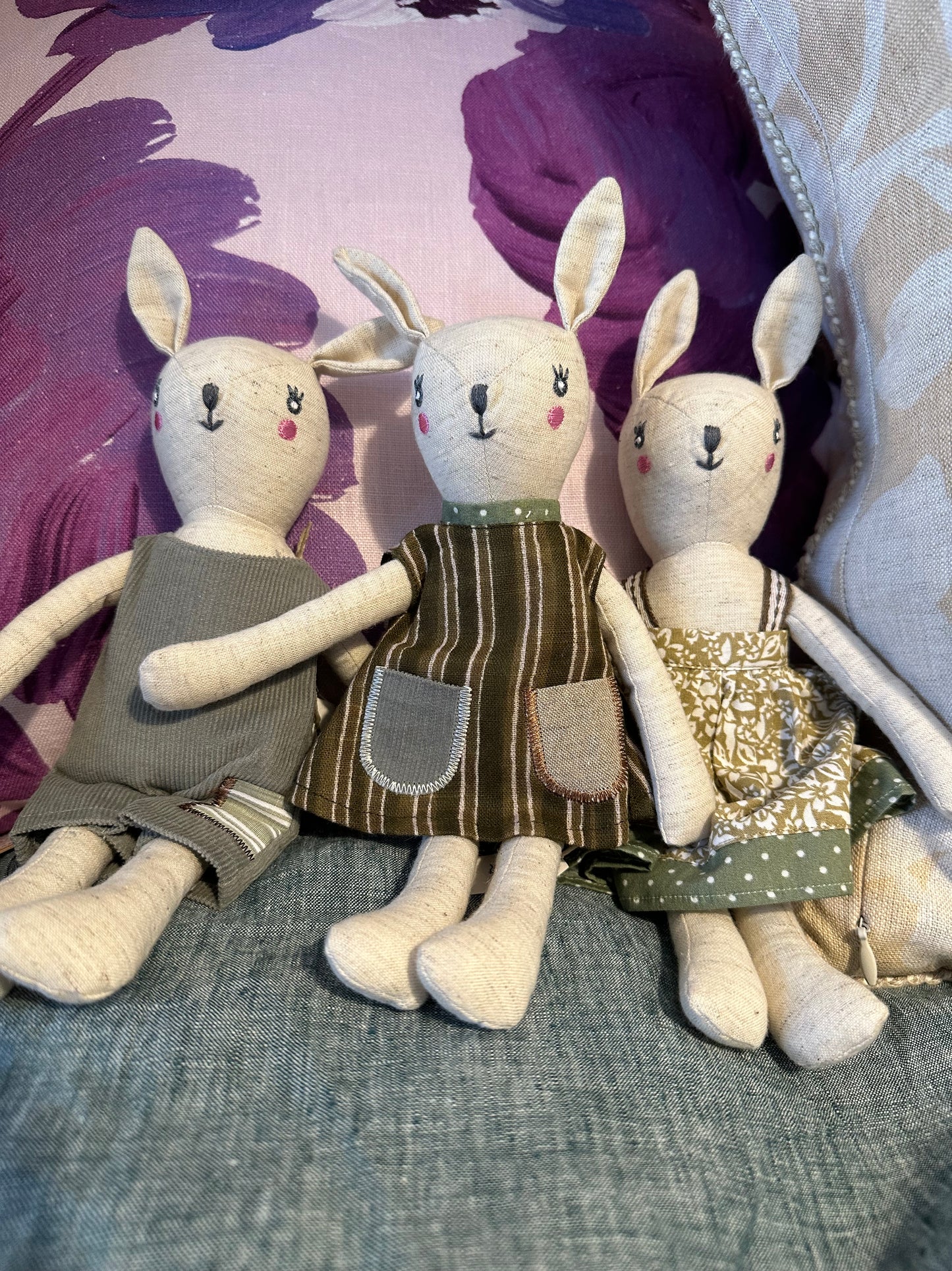 Handmade Bunny Rattle Toy