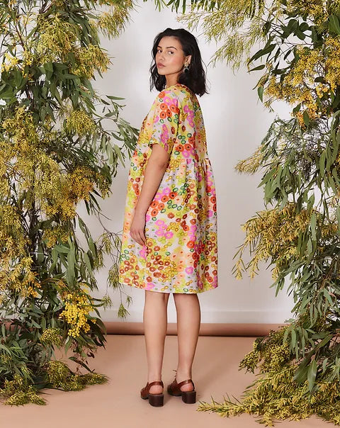 Togetherness Mira Smock Dress - Everlasting Print