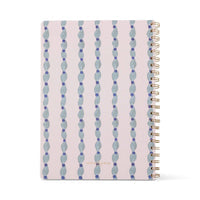 Large Twinwire Notebook - Wavy Blue