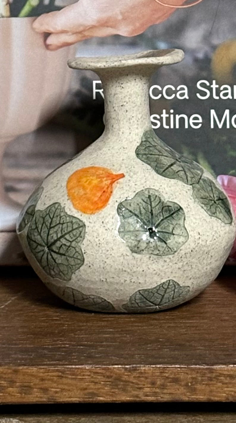 Handmade Ceramic Bud Vases - Nasturtium