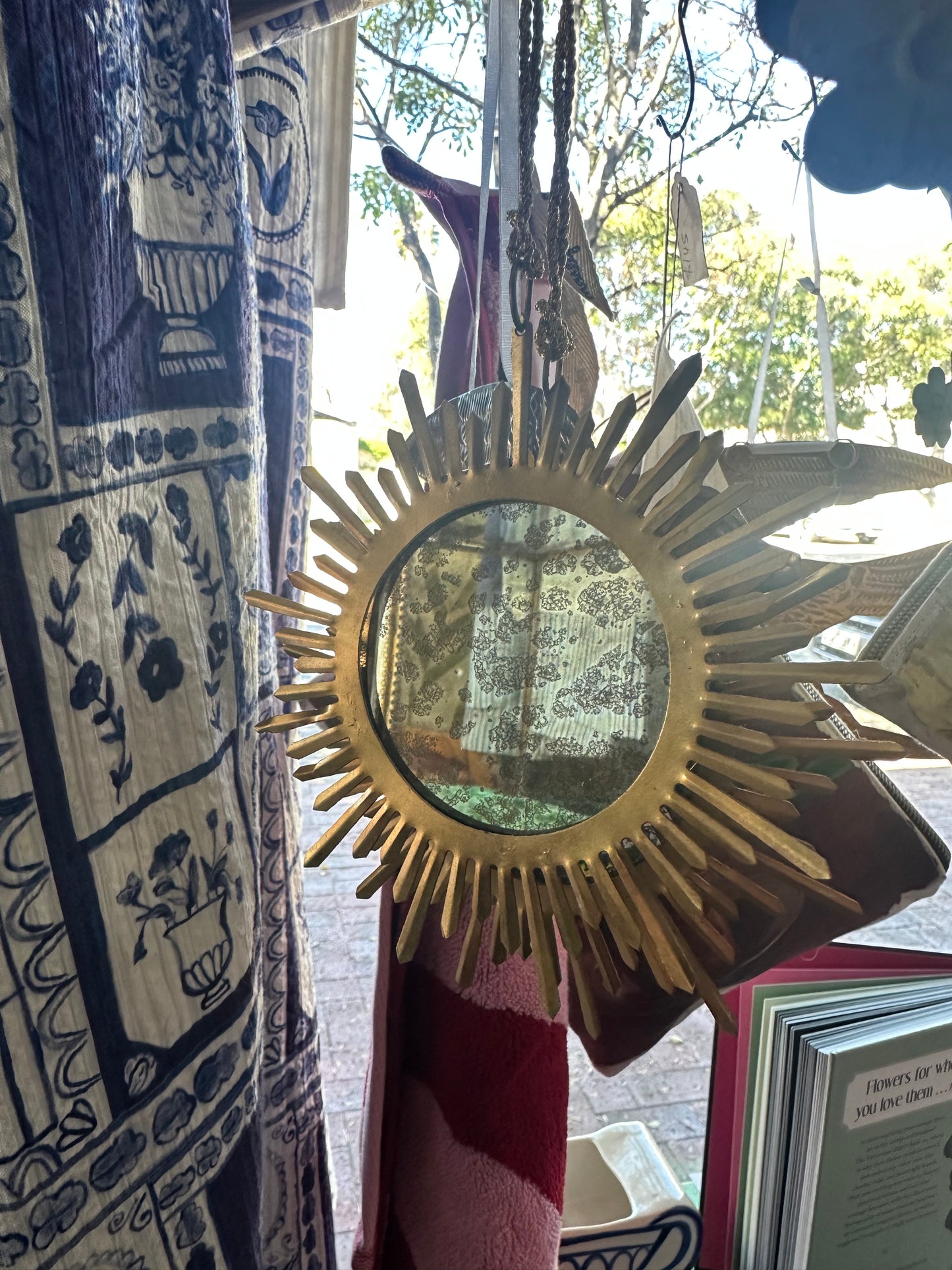 Sunburst Mirror Ornament - Fine