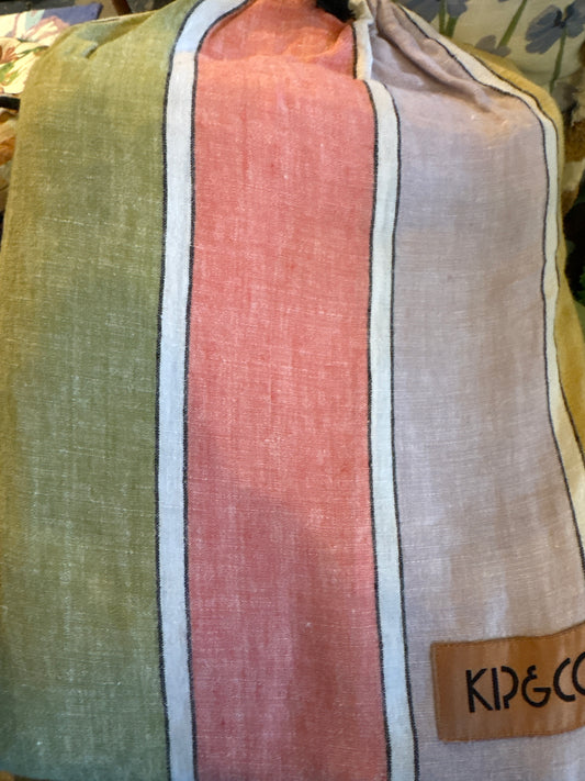 Majorca Stripe Linen Quilt Cover