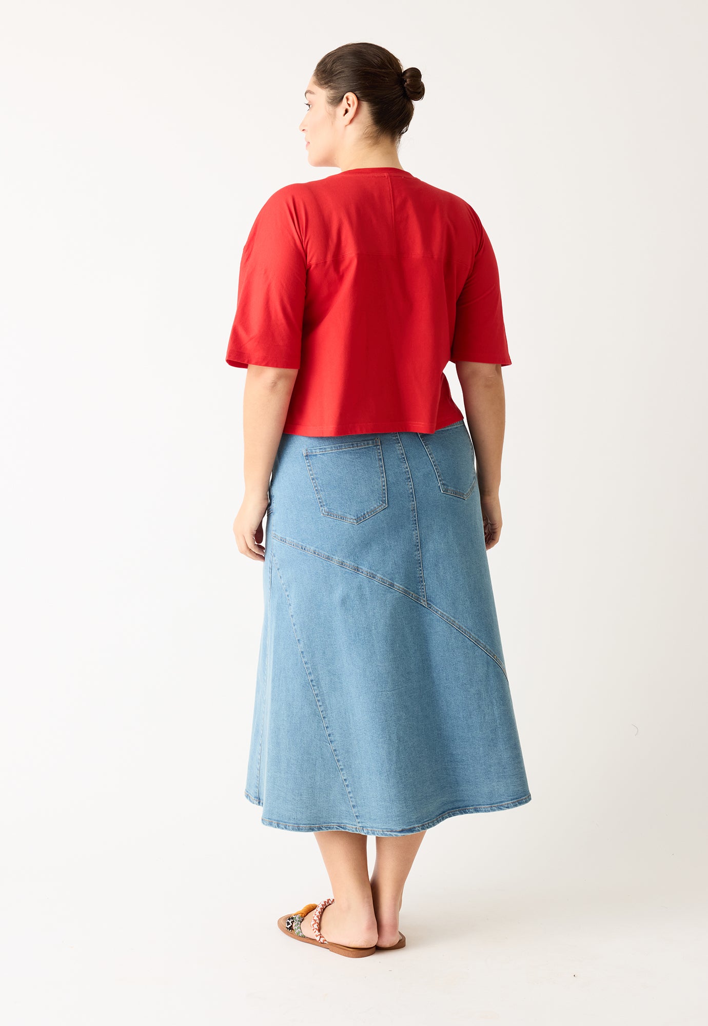 Nancybird Tasmin Boxy Tee - Red Vase