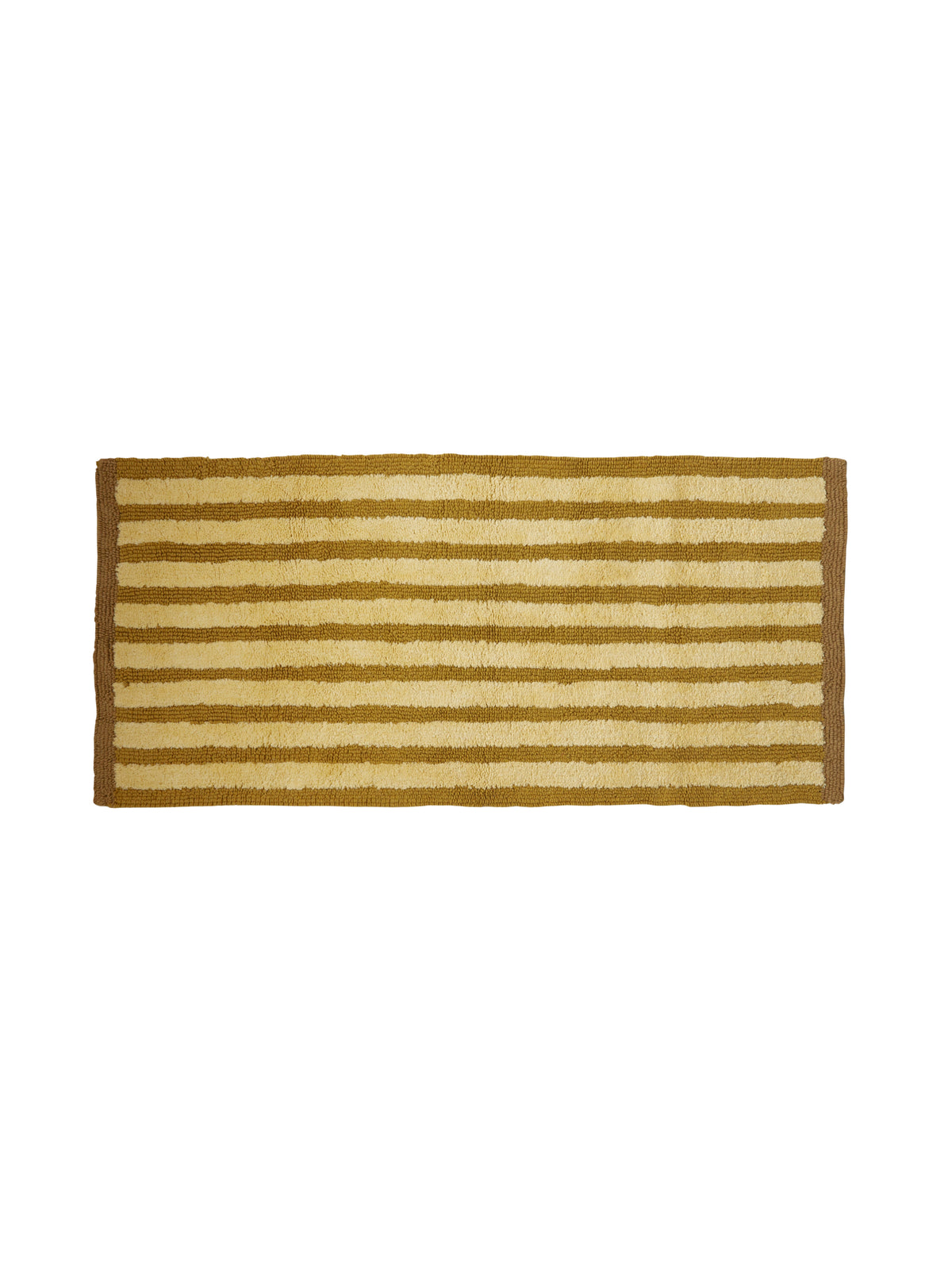 Stripe Mustard Long Bath Mat