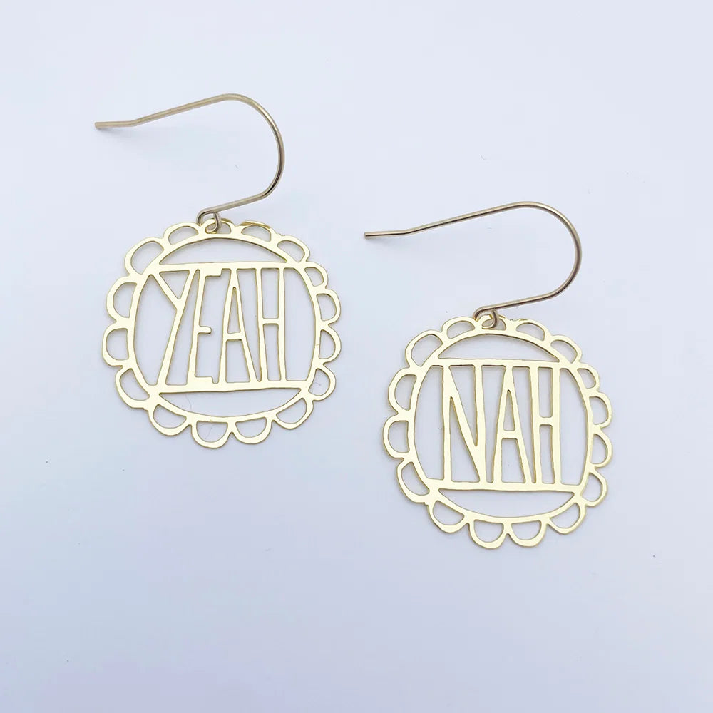 Denz earrings - Yeah/Nah GOLD