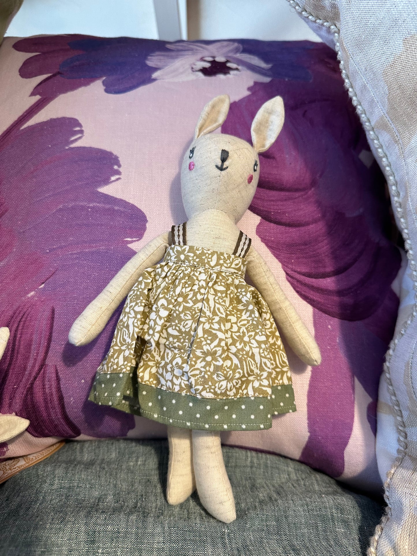 Handmade Bunny Rattle Toy