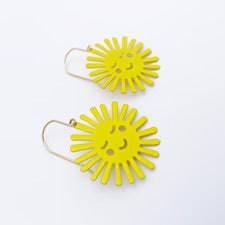 Denz earrings - Mini Yellow Sun