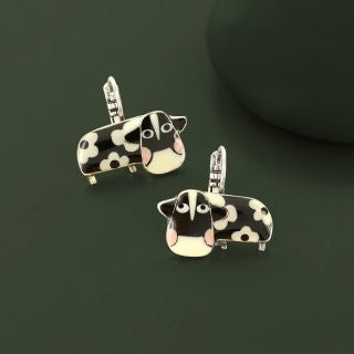 Taratata Jewellery - Daisy Cow Lever Back Earrings