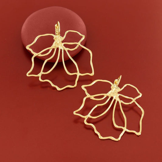 Taratata Jewellery - Hibiscus Lever Back Earrings