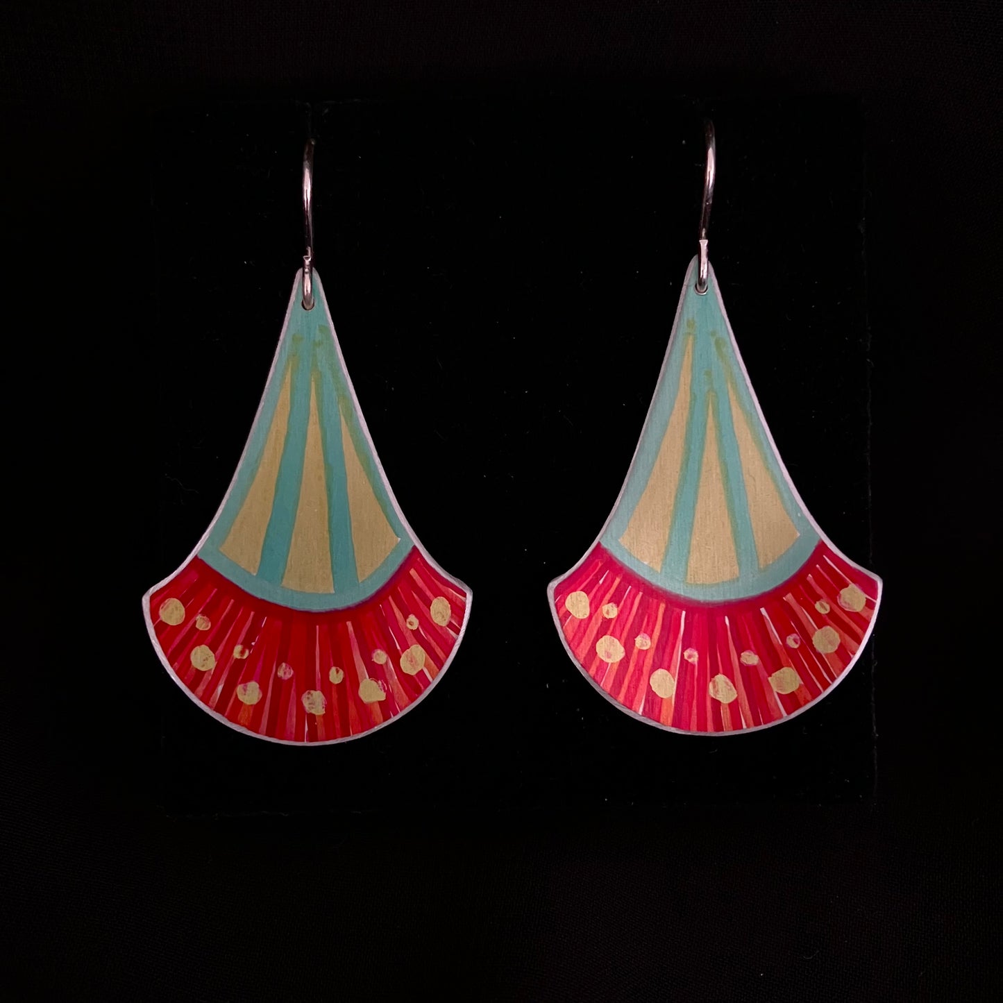 Dilkes-Hoffman Anodised Aluminium Earrings - Gum Blossom Large