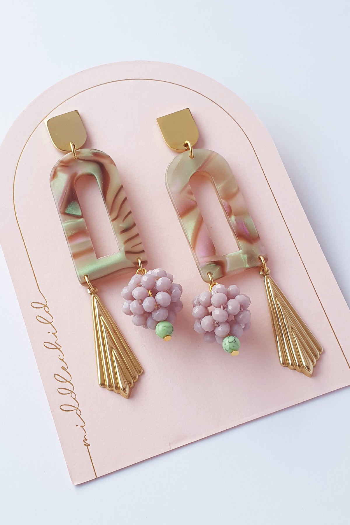 Middle Child Earrings - Montage (mauve)