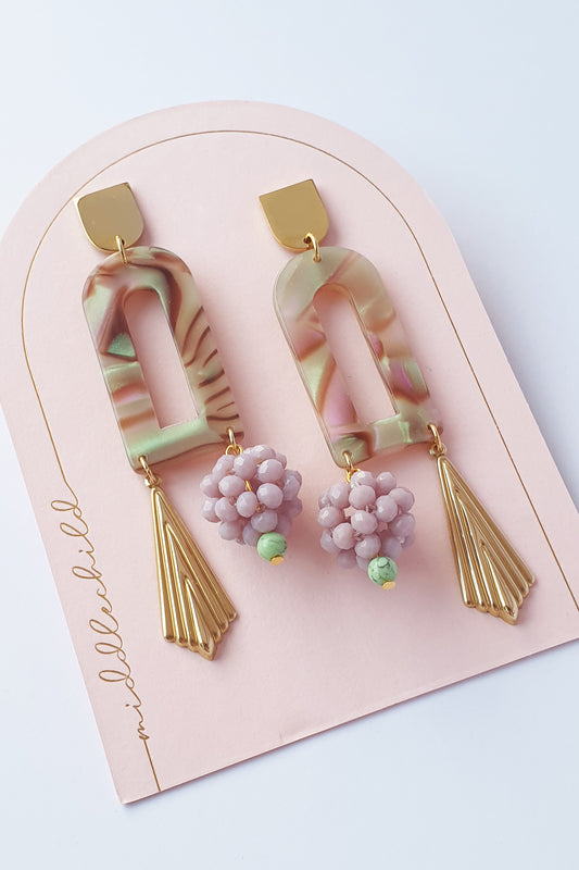 Middle Child Earrings - Montage (mauve)