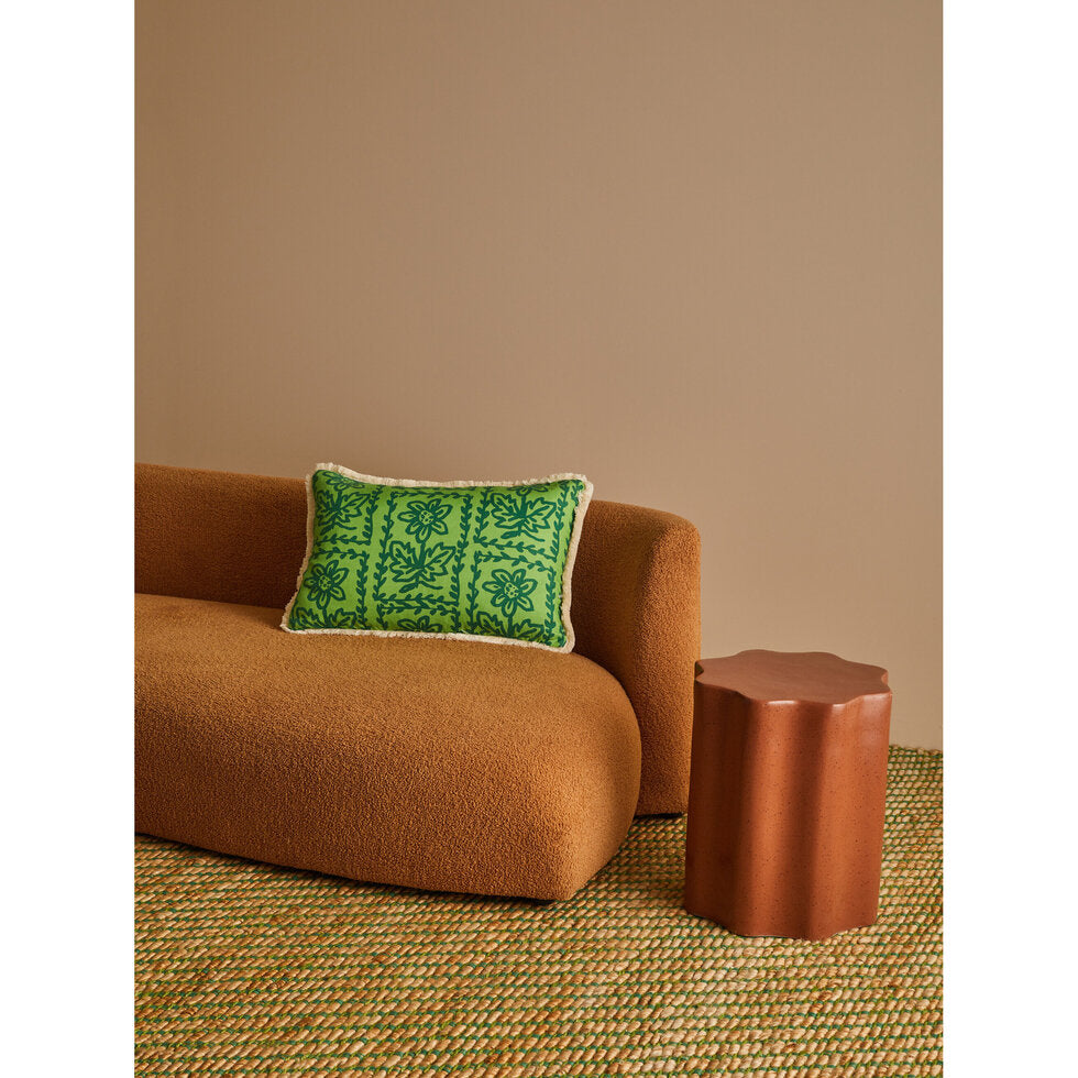 Bonnie and Neil Cushion - Daisy Verde